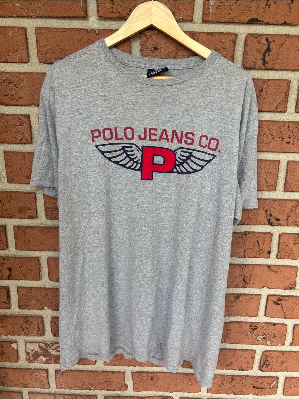 Vintage Y2K Polo Jeans Co. Ralph Lauren Winged P Logo T-Shirt
